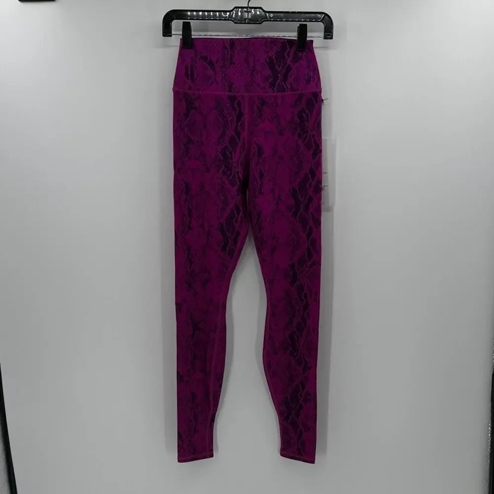Alo Yoga Viper High Rise Snakeskin Leggings - Purple Pop - XS - New with tags